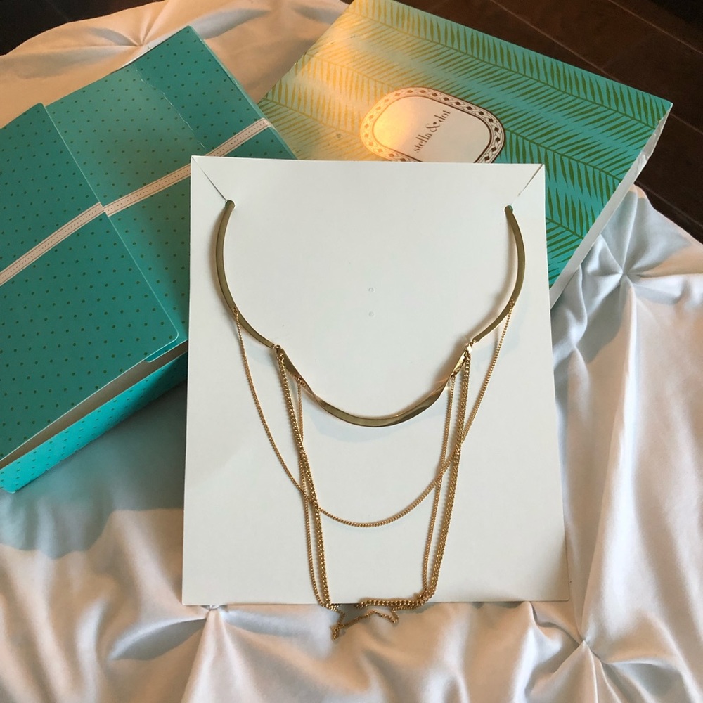 Stella and Dot drape collar necklace